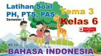 Image of Bahasa Indonesia Kelas 6 Tema 3 - Latihan Soal PH PTS PAS Semester 1