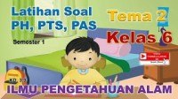 Image of IPA Kelas 6 Tema 2 - Latihan Soal PH PTS PAS Semester 1