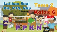 Image of PPKN Kelas 6 Tema 2 - Latihan Soal PH PTS PAS Semester 1