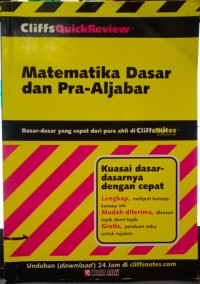 Image of Matematika Dasar Dan Pra-Aljabar